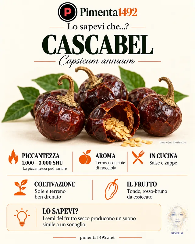 Scheda illustrata approvata della varietà Cascabel.