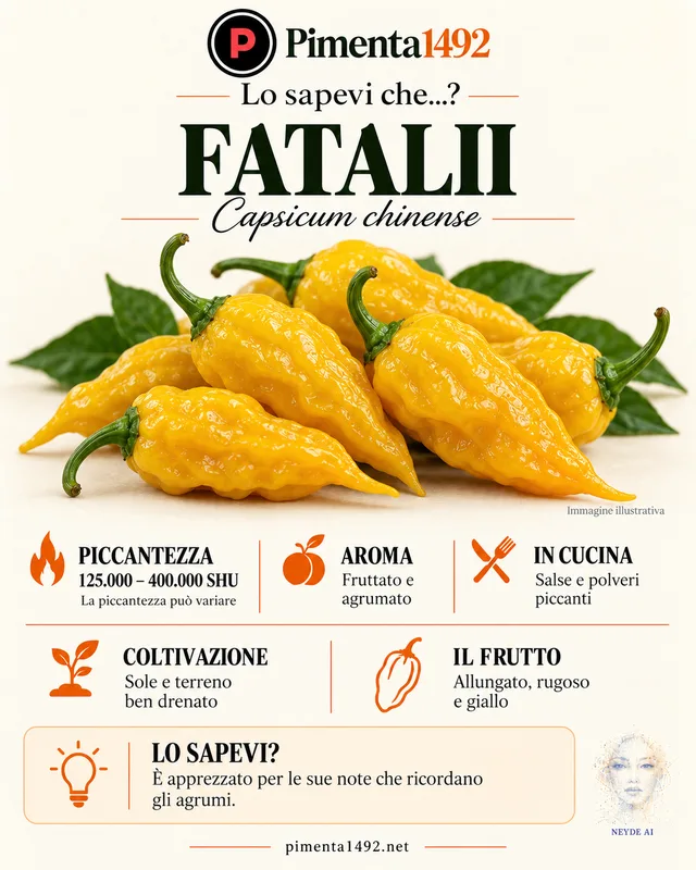 Scheda illustrata approvata della varietà Fatalii.