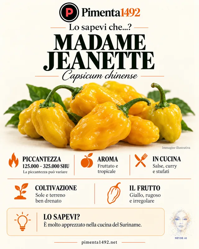 Scheda illustrata approvata della varietà Madame Jeanette.